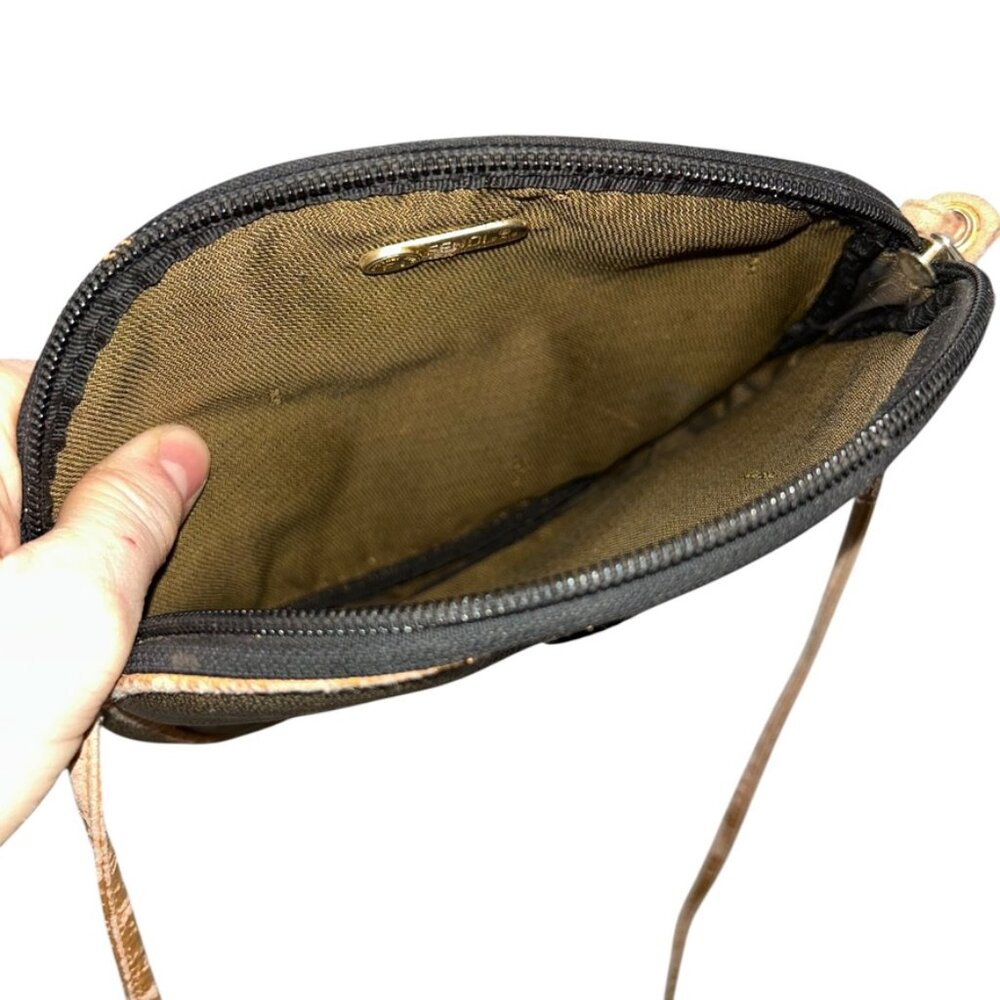 Fendi Italy brown leather Vintage cross body clutch bag - Picture 7 of 7